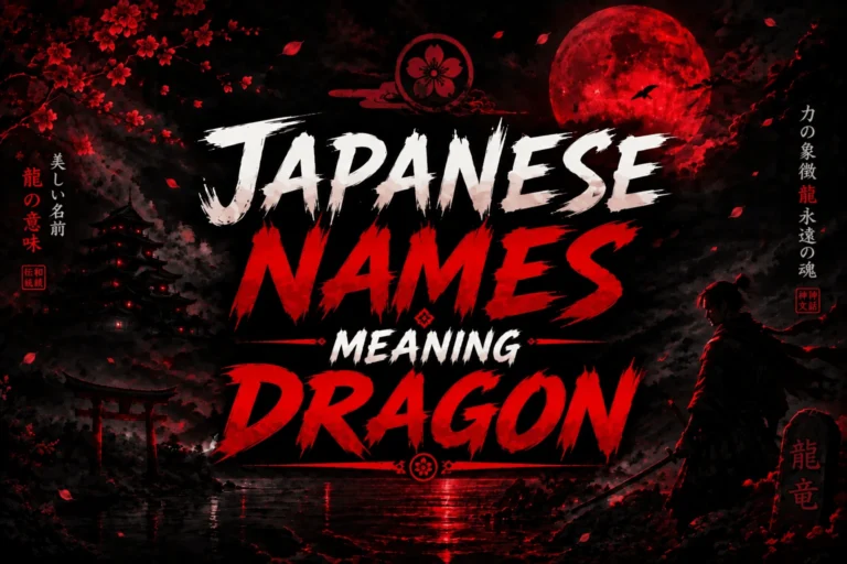 japanese names meaning dragon