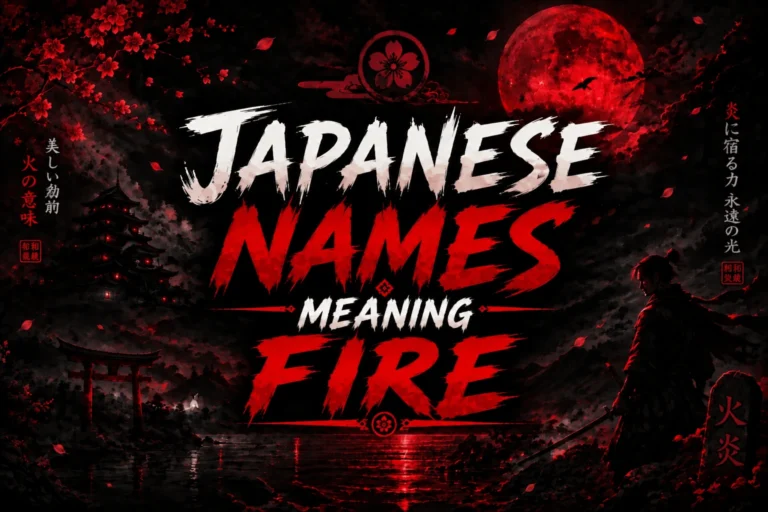 japanese names meaning fire