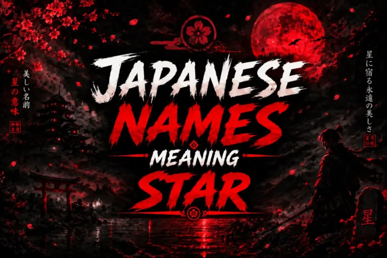 Japanese Names Meaning Star