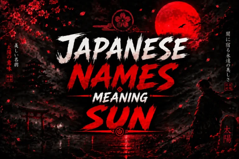 Japanese Names Meaning Sun
